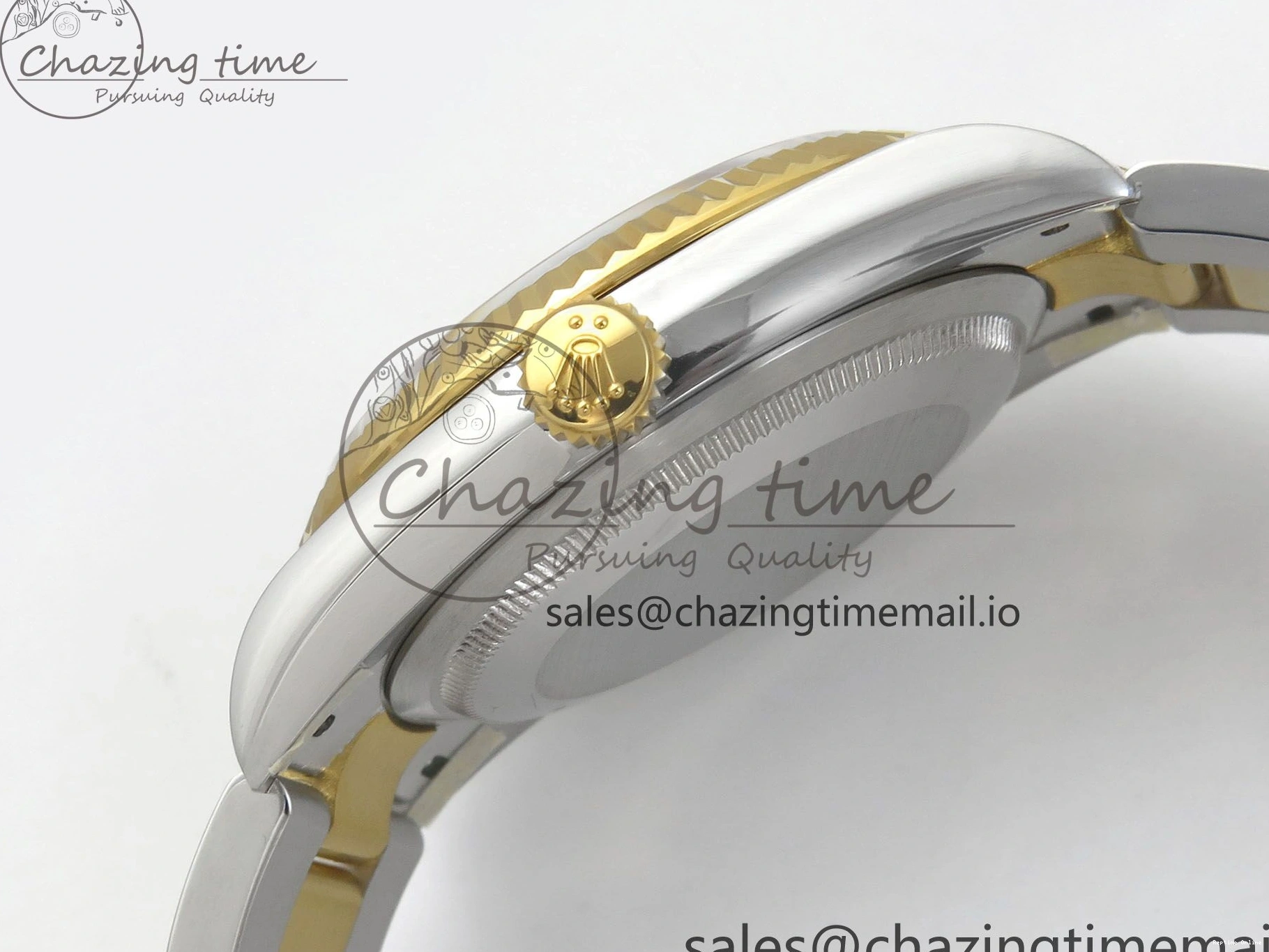 0101 TravelReady DateJust 36 SS YG ARF 1:1 Best Edition 904L Steel White Dial YG Roman on Oyster Bracelet SH 99